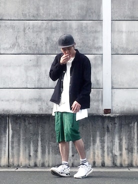 「THEE（シー）のアイテム（ジャケット/アウター）」を使った、mino さん（メンズ・168cm）の夏コーディネート