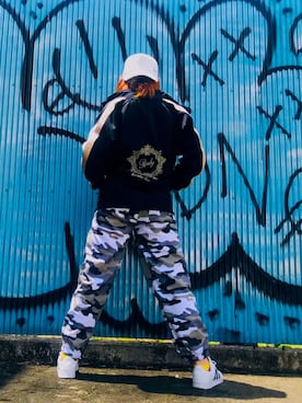 「Rady（レディー）のアイテム（キャップ）」を使った、ほのまるさん（レディース・160cm）の秋コーディネート