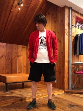 「アイテム（ルームウェア/パジャマ）」を使った、hyshmt04さん（メンズ・180cm）の春コーディネート