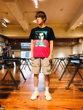 「アイテム（ルームウェア/パジャマ）」を使った、hyshmt04さん（メンズ・180cm）の夏コーディネート
