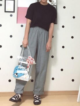 「RORO（ロロ）のアイテム」を使った、yumaさん（レディース・165cm）の夏コーディネート