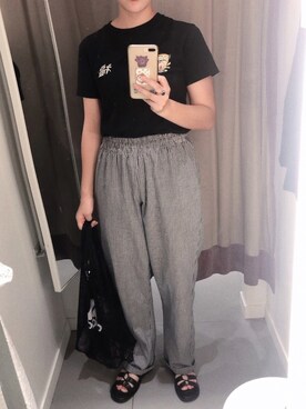 「BEAMS BOY（ビームスボーイ）のTOYO×BEAMS BOY / VIET-NAM T（Tシャツ/カットソー）」を使った、yumaさん（レディース・165cm）の夏コーディネート