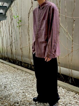 「グランジ、オーバーサイズ」｜「アイテム（トップス）」を使った、NOT CONVENTIONALさん（メンズ・170cm）の冬コーディネート