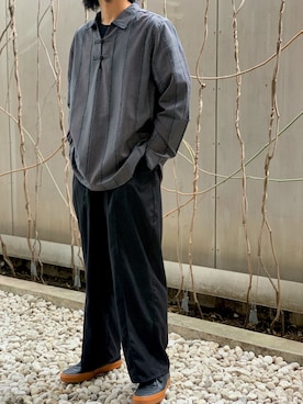 「NOT CONVENTIONAL（ノットコンベンショナル）のアイテム」を使った、NOT CONVENTIONALさん（メンズ・170cm）の冬コーディネート