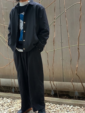 「NOT CONVENTIONAL（ノットコンベンショナル）のアイテム」を使った、NOT CONVENTIONALさん（メンズ・170cm）の冬コーディネート