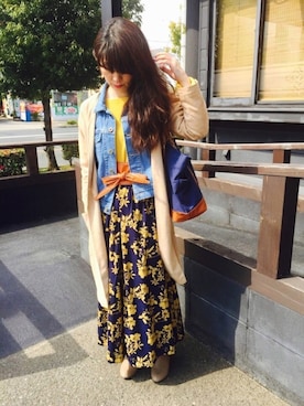 maju☆*:.｡. ♪さん（レディース・161cm）の春コーディネート