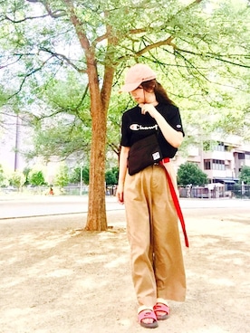 「Supreme.La.La.（シュープリームララ）のアイテム（アクセサリー）」を使った、maju☆*:.｡. ♪さん（レディース・161cm）の夏コーディネート