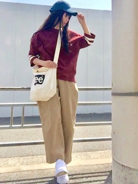 「USAコットン」｜「アイテム（その他）」を使った、maju☆*:.｡. ♪さん（レディース・161cm）の春コーディネート
