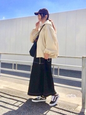 maju☆*:.｡. ♪使用「VANS（[ヴァンズ]VANS OLD SKOOL SC スニーカー 2018FW）」的時尚穿搭