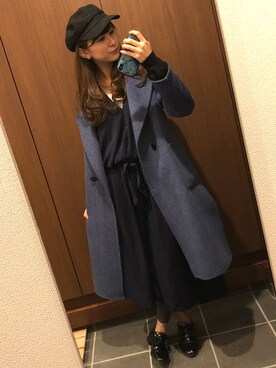 「one way（ワンウェイ）のアイテム（帽子）」を使った、mrpさん（レディース・161cm）の春コーディネート