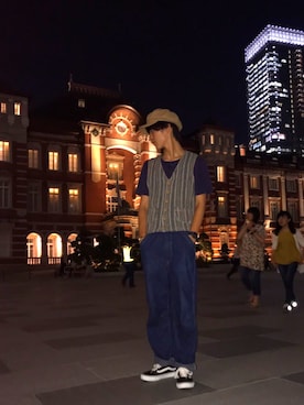 「orSlow（オアスロウ）のアイテム（オールインワン・サロペット）」を使った、99'28'03Kさん（メンズ・174cm）の夏コーディネート