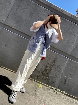 「ラブアンドピース2020」｜「アイテム（スリッポン）」を使った、akoさん（レディース・153cm）の秋コーディネート
