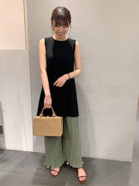 「アイテム（イヤリング）」を使った、さとぅーさん（レディース・170cm・20代）の夏コーディネート