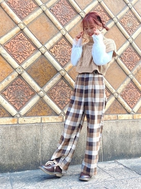 「F i.n.t（フィント）のアイテム」を使った、おしげさん（レディース・156cm）の冬コーディネート