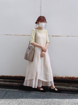 「RETRO GIRL（レトロガール）のアイテム（ワンピース/ドレス）」を使った、tenさん（レディース・159cm）の秋コーディネート