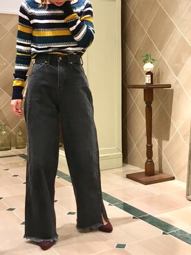 nano・universe 阿倍野 STAFFさん（レディース・160cm）の秋コーディネート