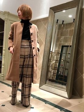 nano・universe 阿倍野 STAFFさん（レディース・151cm）の秋コーディネート