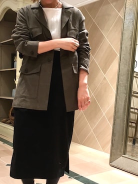 「トレンド」｜nano・universe 阿倍野 STAFFさん（レディース・151cm）の冬コーディネート