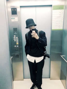 「アイテム（フォーマルスーツ/小物）」を使った、seíki kóhさん（メンズ・178cm・20代）の冬コーディネート