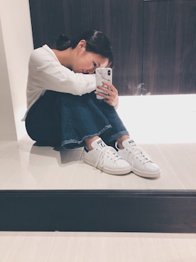 「スタンスミス」｜natsuno.さん（レディース・155cm）の秋コーディネート