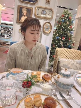 「BEAMS（ビームス）のアイテム（イヤリング）」を使った、KIMさん（レディース・160cm）の夏コーディネート