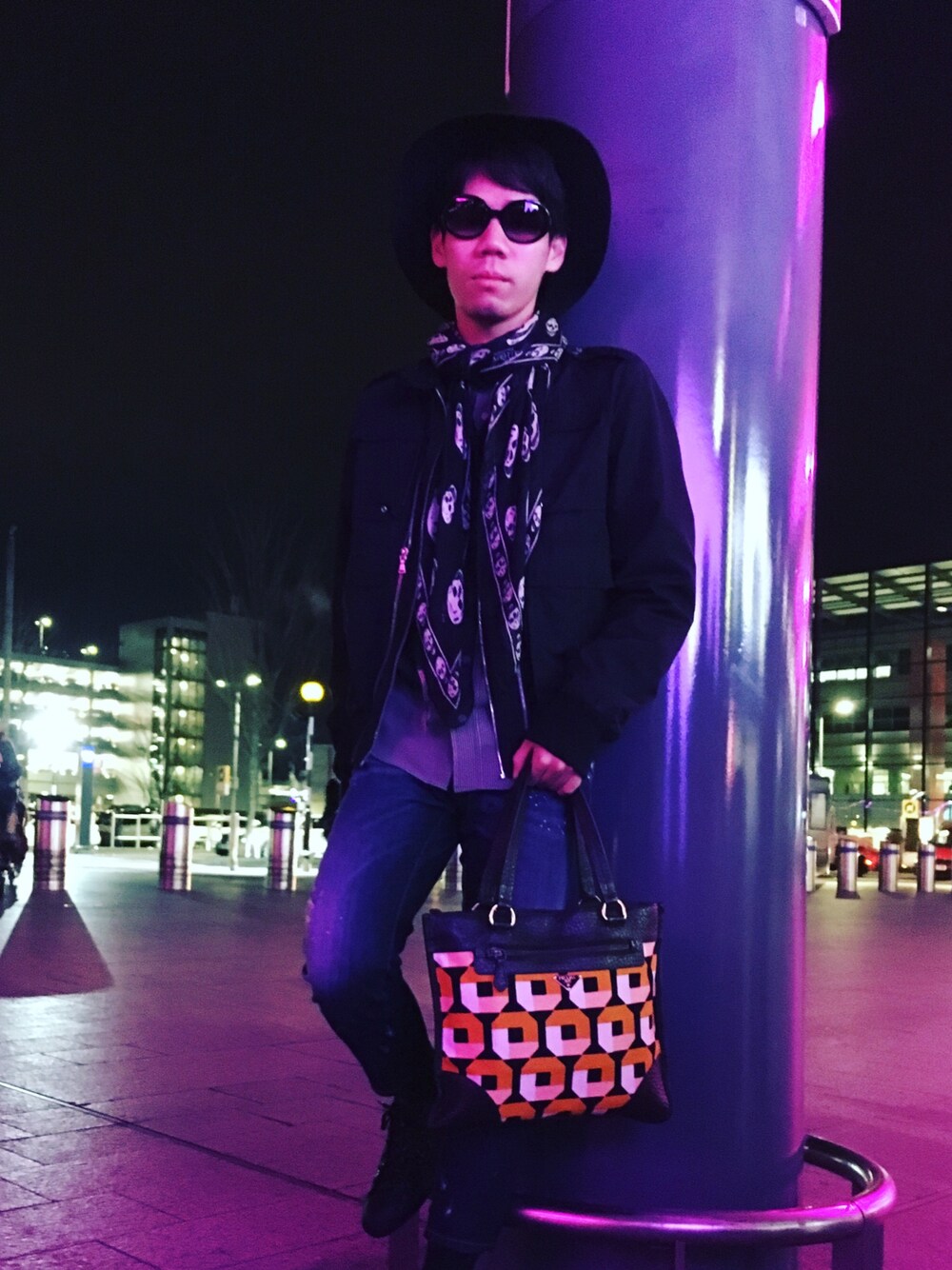 「いいね、save、フォローお願いします🤑」｜「Alexander McQueenのアイテム（その他、ブラック系）」を使った、Yokouchiさん（メンズ・169cm）の冬コーディネートの1枚目の写真