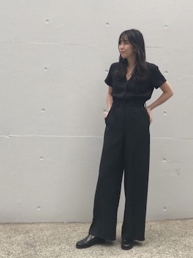 「TODAYFUL（トゥデイフル）のアイテム（つなぎ/オールインワン）」を使った、sudo shihoさん（レディース・168cm）の春コーディネート