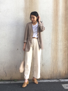 TODAYFULベージュ テーラードジャケット TODAYFULベージュ テーラードジャケット TODAYFUL（テーラード