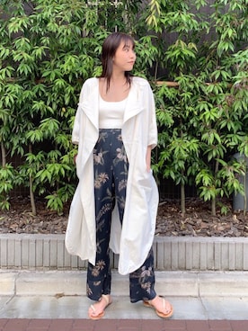「TODAYFUL（トゥデイフル）のアイテム（その他アウター）」を使った、sudo shihoさん（レディース・168cm）の春コーディネート