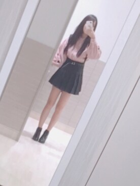 「アイテム（ブーティ）」を使った、爱さん（レディース・152cm・10代）の秋コーディネート