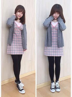 埼鈺さん（レディース・162cm）の冬コーディネート