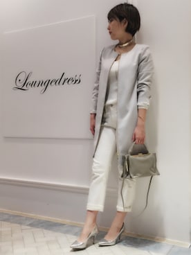 「LOUNGEDRESS（ラウンジドレス）のアイテム（その他アウター）」を使った、Loungedressさん（レディース・160cm）の冬コーディネート