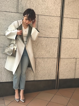 「LOUNGEDRESS（ラウンジドレス）のアイテム（その他アウター）」を使った、Loungedressさん（レディース・160cm）の冬コーディネート