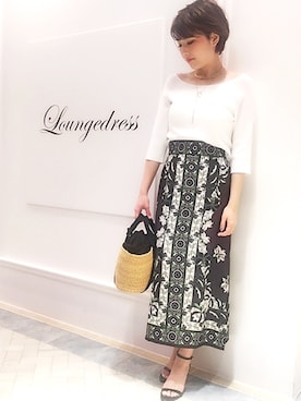 「MUUN（ムーニュ）のアイテム」を使った、Loungedressさん（レディース・160cm）の春コーディネート