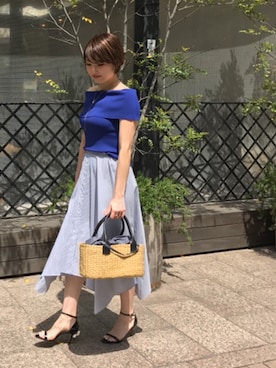 「MUUN（ムーニュ）のアイテム」を使った、Loungedressさん（レディース・160cm）の春コーディネート