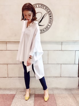 「YANUK（ヤヌーク）のアイテム」を使った、Loungedressさん（レディース・160cm）の夏コーディネート