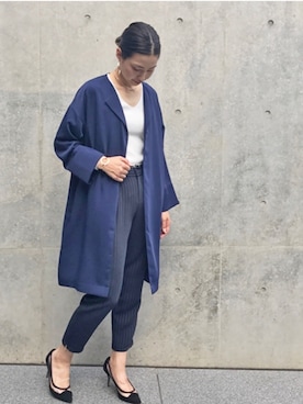 「LOUNGEDRESS（ラウンジドレス）のアイテム（その他アウター）」を使った、Loungedressさん（レディース・160cm）の秋コーディネート