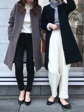 「LOUNGEDRESS（ラウンジドレス）のアイテム（その他アウター）」を使った、Loungedressさん（レディース・160cm）の秋コーディネート