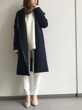 「LOUNGEDRESS（ラウンジドレス）のアイテム（その他アウター）」を使った、Loungedressさん（レディース・160cm）の冬コーディネート