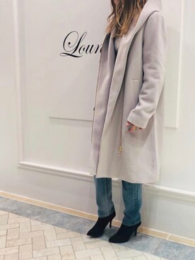 「LOUNGEDRESS（ラウンジドレス）のアイテム（その他アウター）」を使った、Loungedressさん（レディース・160cm）の冬コーディネート