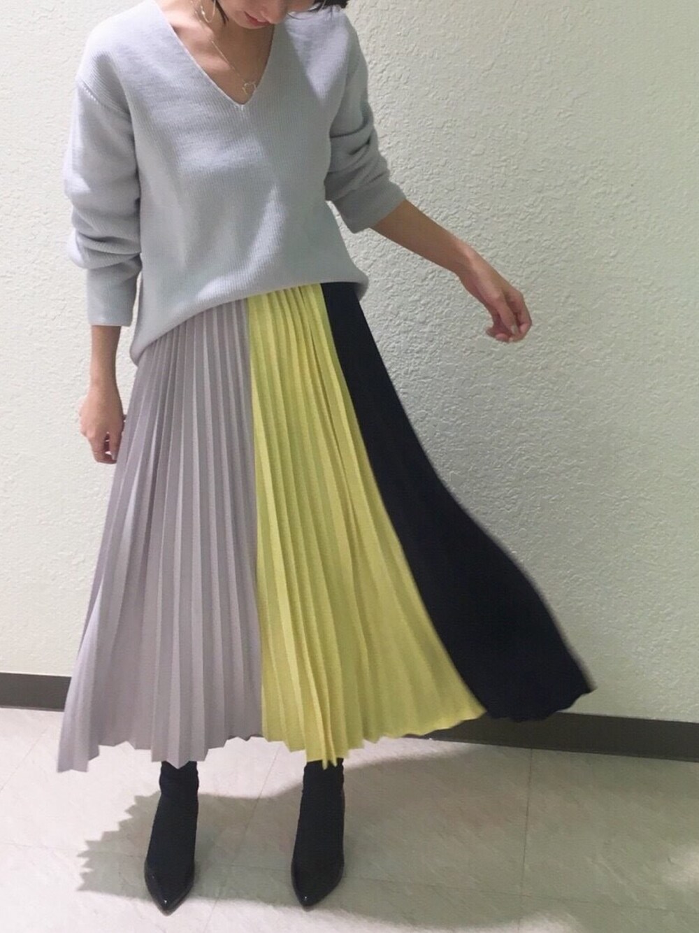 LOUNGEDRESS（ラウンジドレス）の「切替プリーツスカート（スカート  