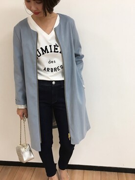 「LOUNGEDRESS（ラウンジドレス）のアイテム（その他アウター）」を使った、Loungedressさん（レディース・156cm）の冬コーディネート