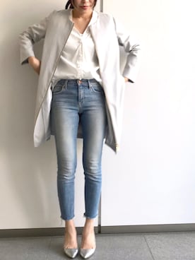 「LOUNGEDRESS（ラウンジドレス）のアイテム（その他アウター）」を使った、Loungedressさん（レディース・160cm）の春コーディネート