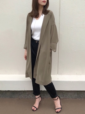 「LOUNGEDRESS（ラウンジドレス）のアイテム（その他アウター）」を使った、Loungedressさん（レディース・155cm）の夏コーディネート