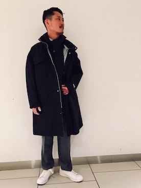 「UNITED ARROWS（ユナイテッドアローズ）のアイテム（ブルゾン）」を使った、井澤 賢治さん（メンズ・174cm）の冬コーディネート
