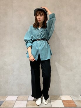 「RAGEBLUE（レイジブルー）のアイテム（アクセサリー）」を使った、maaahoさん（レディース・160cm）の秋コーディネート
