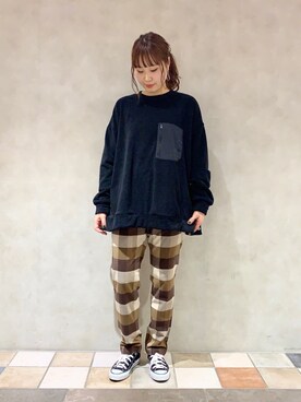 「RAGEBLUE（レイジブルー）のアイテム（その他トップス）」を使った、maaahoさん（レディース・160cm）の秋コーディネート