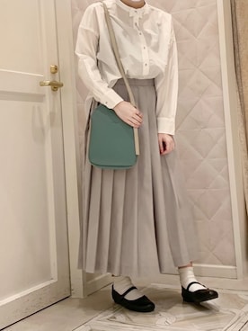 「nop de nod（ノップドゥノッド）のアイテム」を使った、マチイさん（レディース・158cm）の春コーディネート