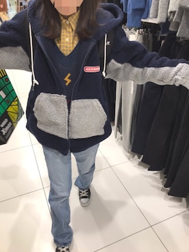 「MAINBOOTH（メインブース）のアイテム」を使った、ケイさん（レディース・154cm）の冬コーディネート