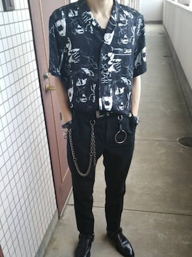 「LAD MUSICIAN（ラッドミュージシャン）のアイテム（財布/小物）」を使った、アナGO!!!さん（メンズ・168cm）の夏コーディネート